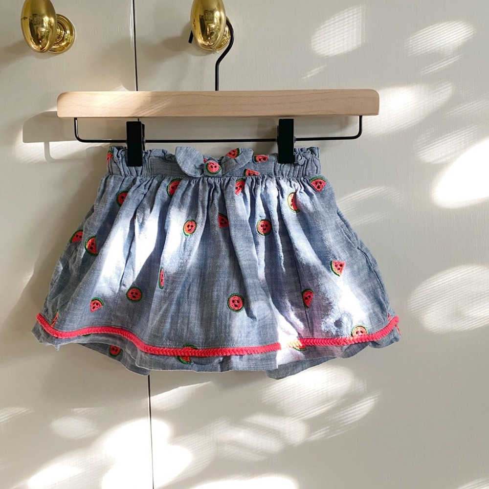 Cat & Jack girl’s blue denim-look watermelon skirt